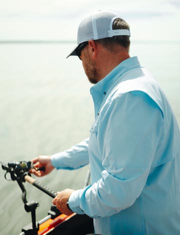 Whitewater Rapids Long Sleeve Fishing Shirt