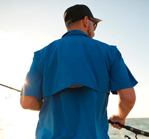 Whitewater Rapids Short Sleeve Fishing Shirt