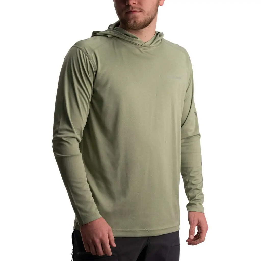 Whitewater Lightweight Tech Hoodie right facing on body