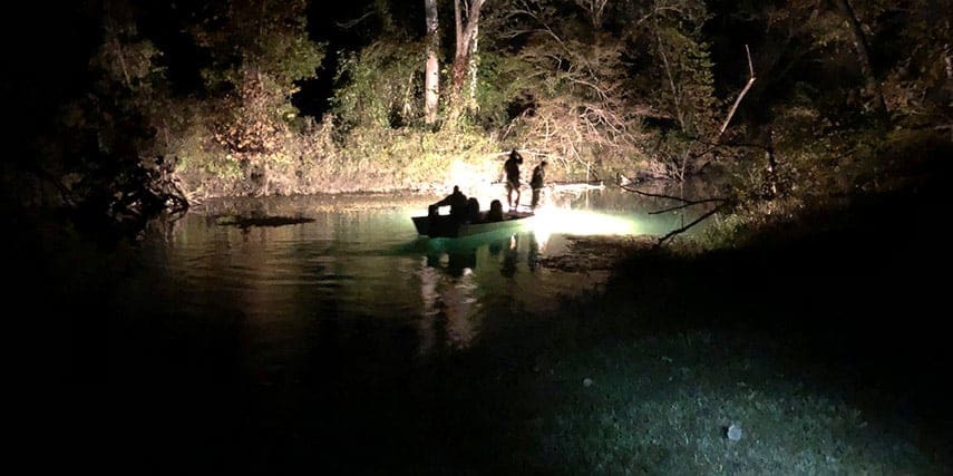 Night Gigging for Suckerfish