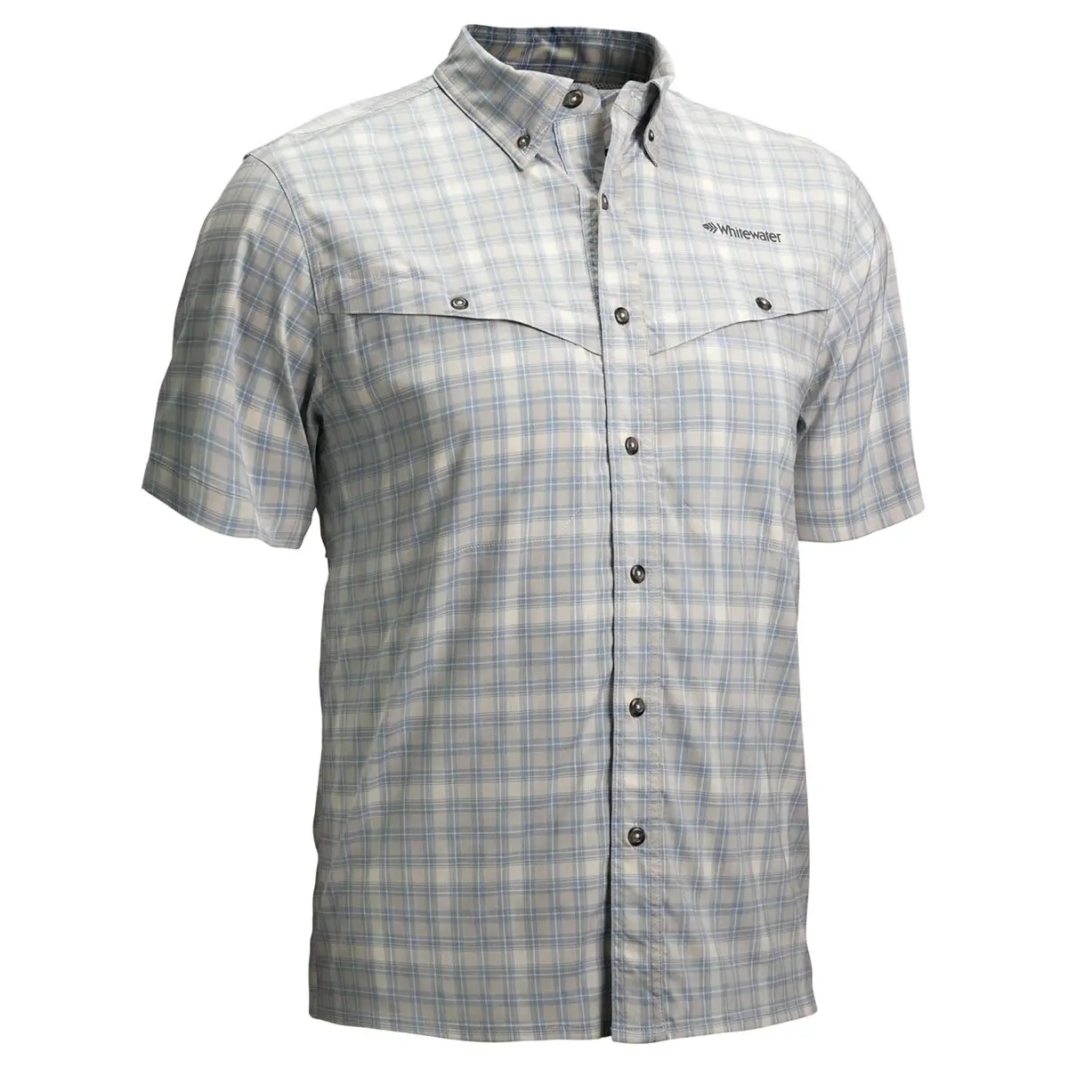 Whitewater Rapids Short Sleeve Plaid Fishing Shirt