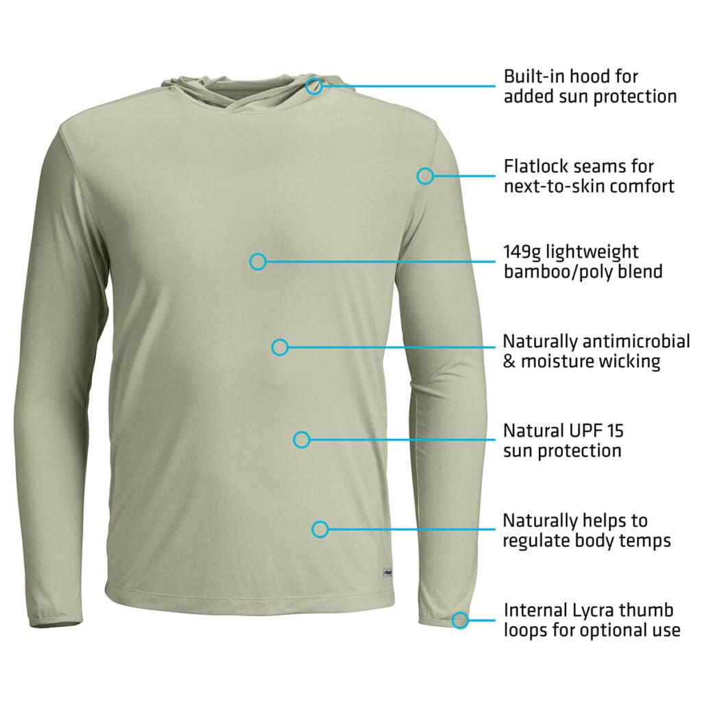 Whitewater Slipstream Bamboo Hoodie callouts