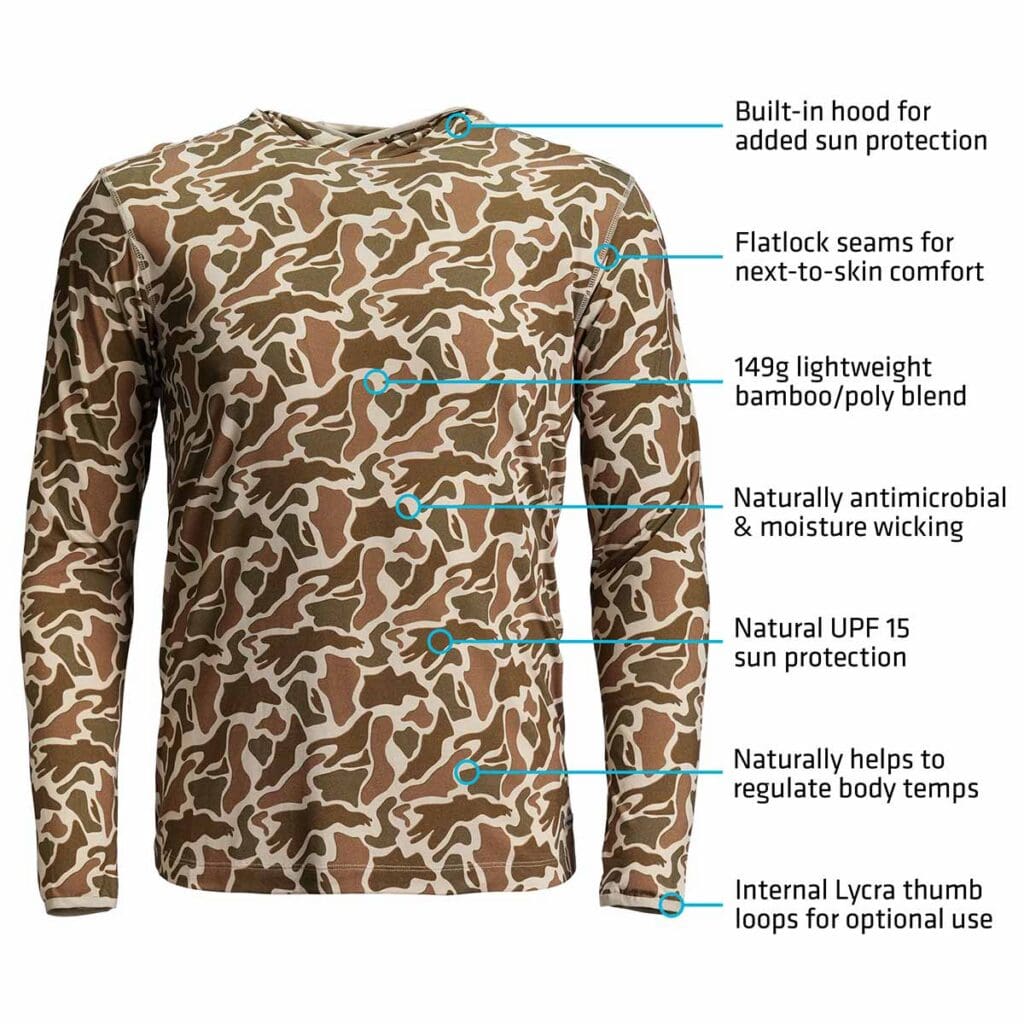 Whitewater Slipstream Bamboo Camo Hoodie callout