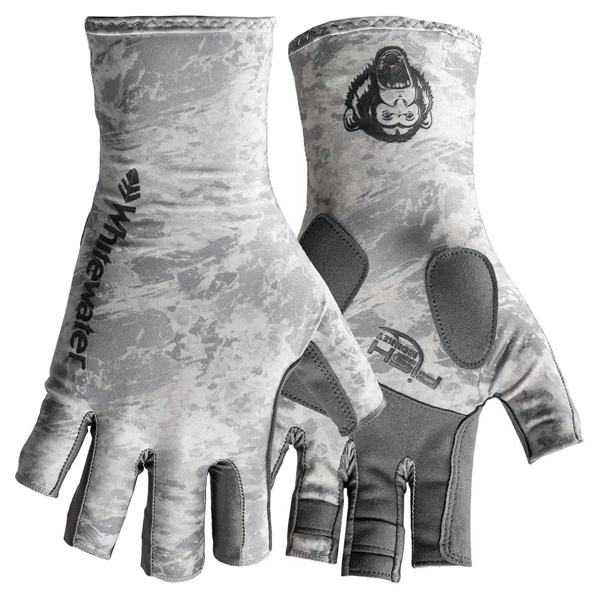 Fish Monkey Half Finger Guide Glove open water grey